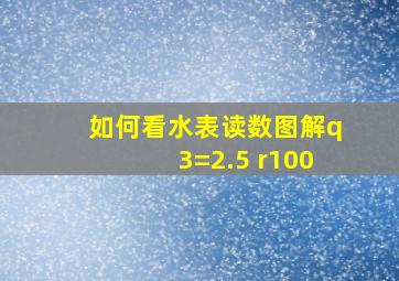 如何看水表读数图解q3=2.5 r100